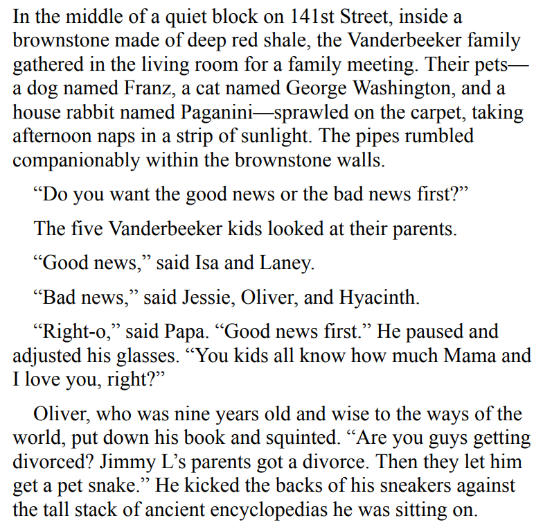 The Vanderbeekers of 141st Street BY Karina Yan Glaser