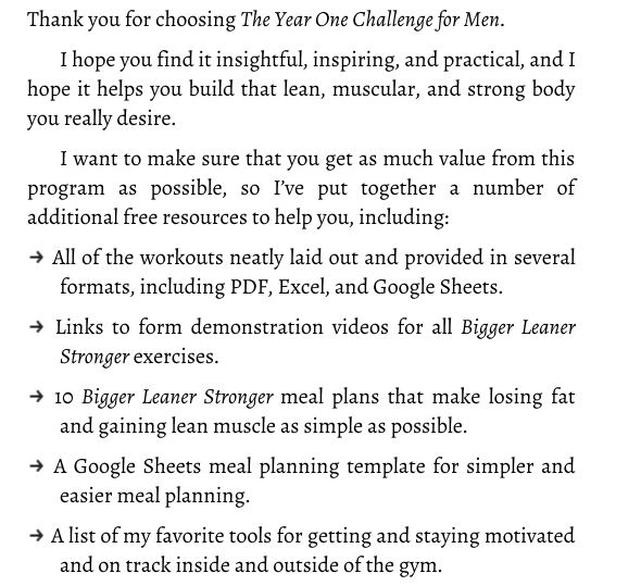The Year One Challenge for Men by Michael Matthews PDF