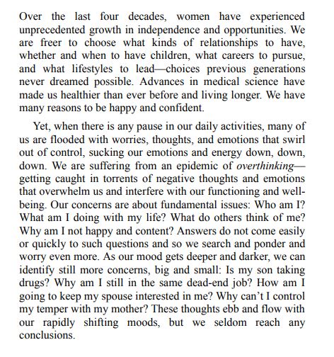 Women Who Think Too Much by Susan Nolen-Hoeksema PDF