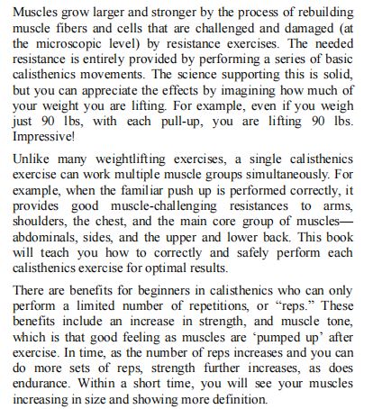 CALISTHENICS FOR BEGINNERS by Miller Josh