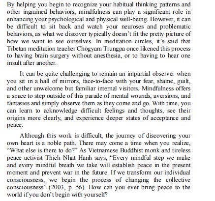 A Mindfulness-Based Stress Reduction Workbook by Bob Stahl & Elisha Goldstein