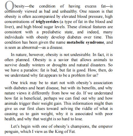 Nature Wants Us to Be Fat by Richard Johnson