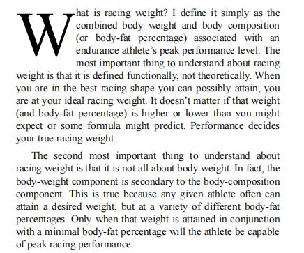 Racing Weight Quick Start Guide by Matt Fitzgerald