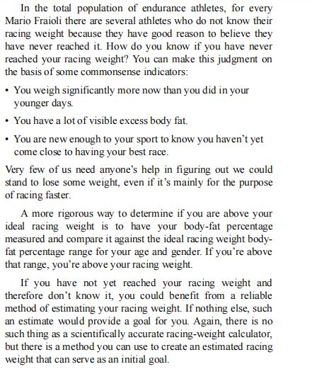 Racing Weight Quick Start Guide by Matt Fitzgerald