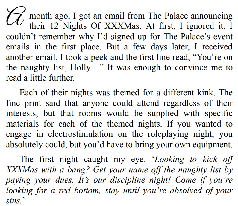 Over Santa’s Knee by Kelsie Calloway