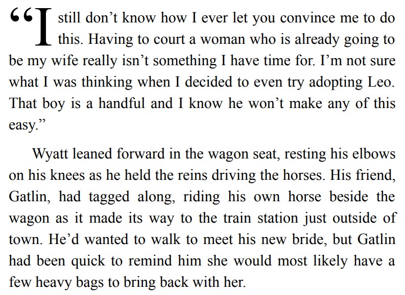 WYATT’S BRIDE BY KAY P. DAWSON