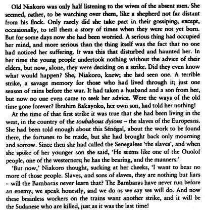 God’s Bits of Wood by Ousmane Sembene