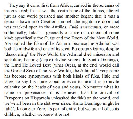 The Brief Wondrous Life of Oscar Wao by Junot Diaz 