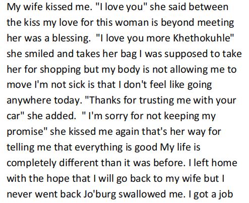 The Return Of My Husband by Lindiwe Khoza