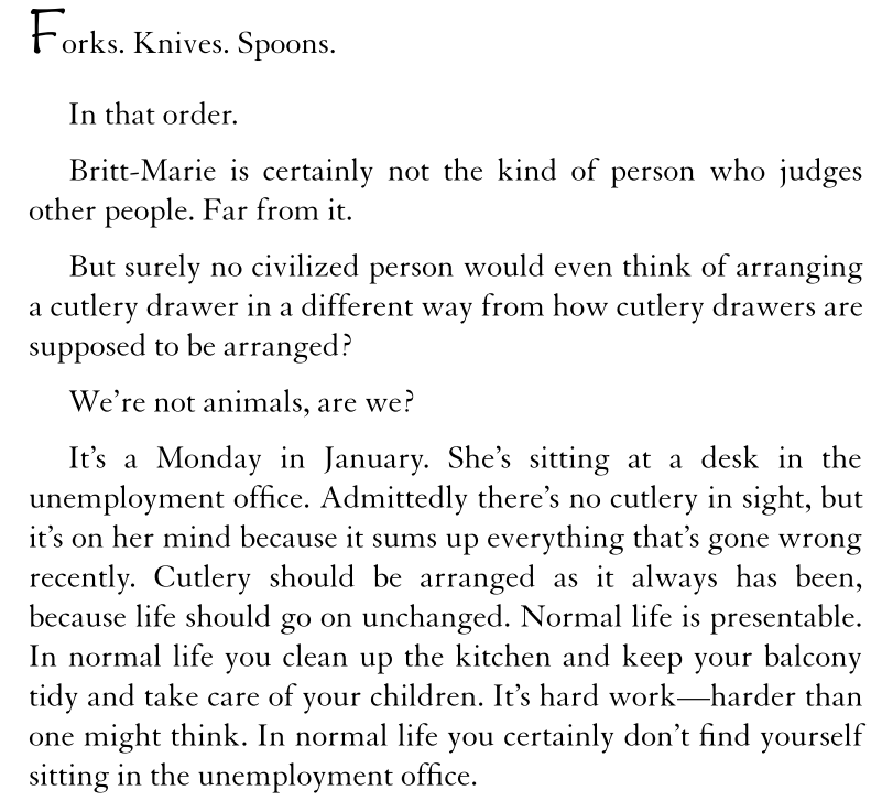 Britt-Marie Was Here BY Fredrik Backman 