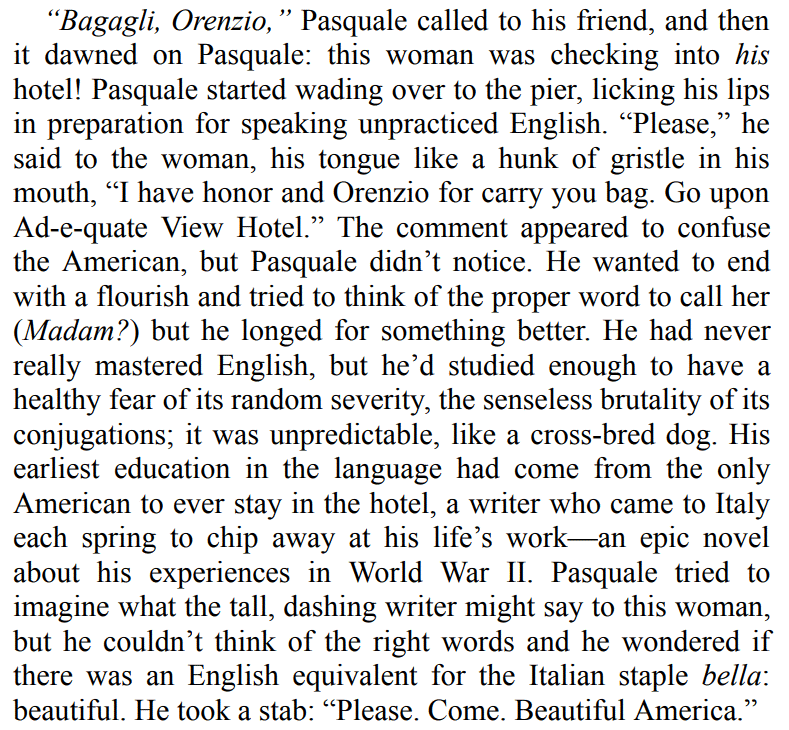 Beautiful Ruins by Jess Walter 