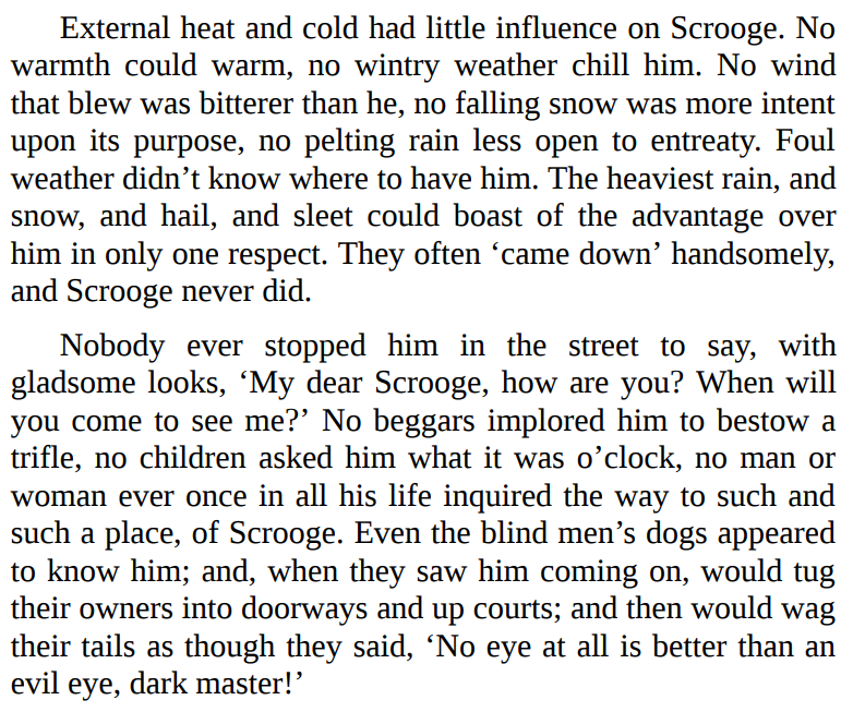 A Christmas Carol by Charles Dickens