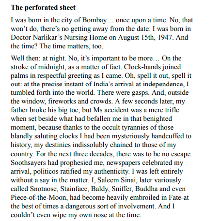 Midnight's children by Salman Rushdie