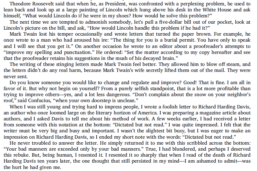 How to Win Friends & Influence People by Dale Carnegie. A