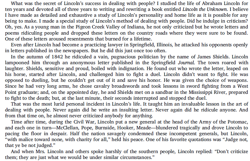How to Win Friends & Influence People by Dale Carnegie. A