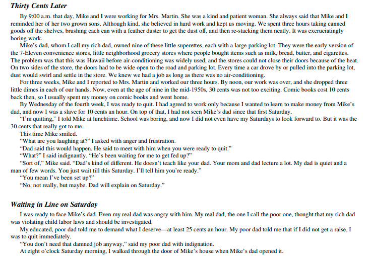 Rich Dad Poor Dad by Robert T. Kiyosaki