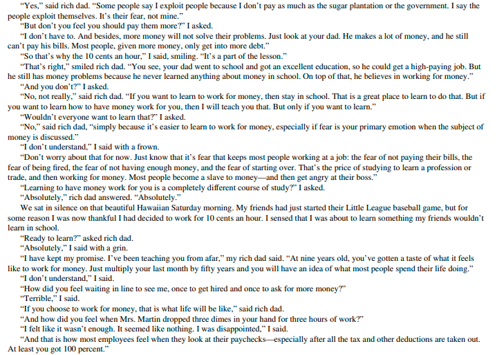 Rich Dad Poor Dad by Robert T. Kiyosaki