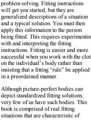 The Complete Photo Guide to Perfect Fitting by Sarah Veblen. A