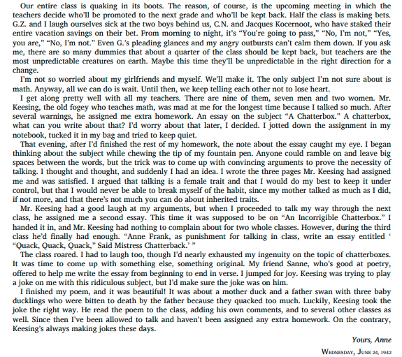 The Diary of a Young Girl by Anne Fran