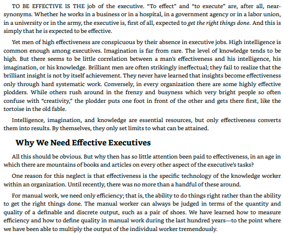 The Effective Executive by Peter F. Drucker