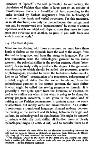 The Fashion System by Roland Barthes