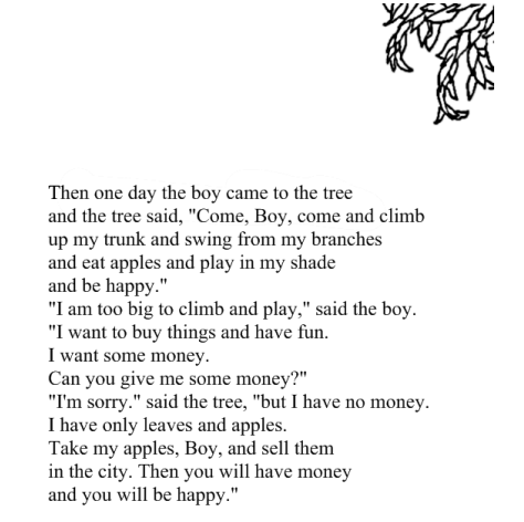 The Giving Tree by Shel Silverstein. A