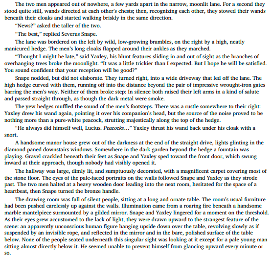 Harry Potter and the Deathly Hallows by J.K. Rowling.