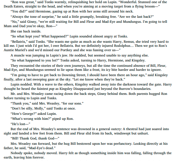 Harry Potter and the Deathly Hallows by J.K. Rowling.