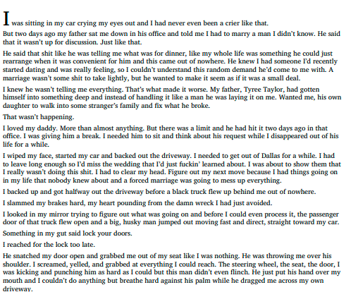 Forced Matrimony With An Unhinged Menace by Bonnie Blanco